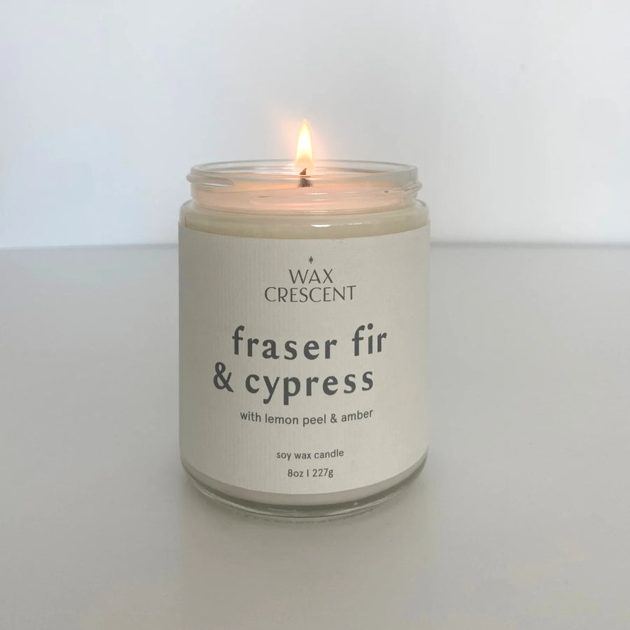 Fraser Fir + Cypress - 8oz Hand-Poured Soy Candle