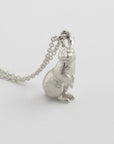 White Rabbit Necklace - Sterling Silver