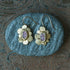 Vanity Earrings - Brass, 14k Gold-Fill + Ruby - KMJ Emilie Shapiro Jewelry - Earrings