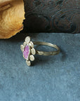 Vanity Ring - Brass + Ruby