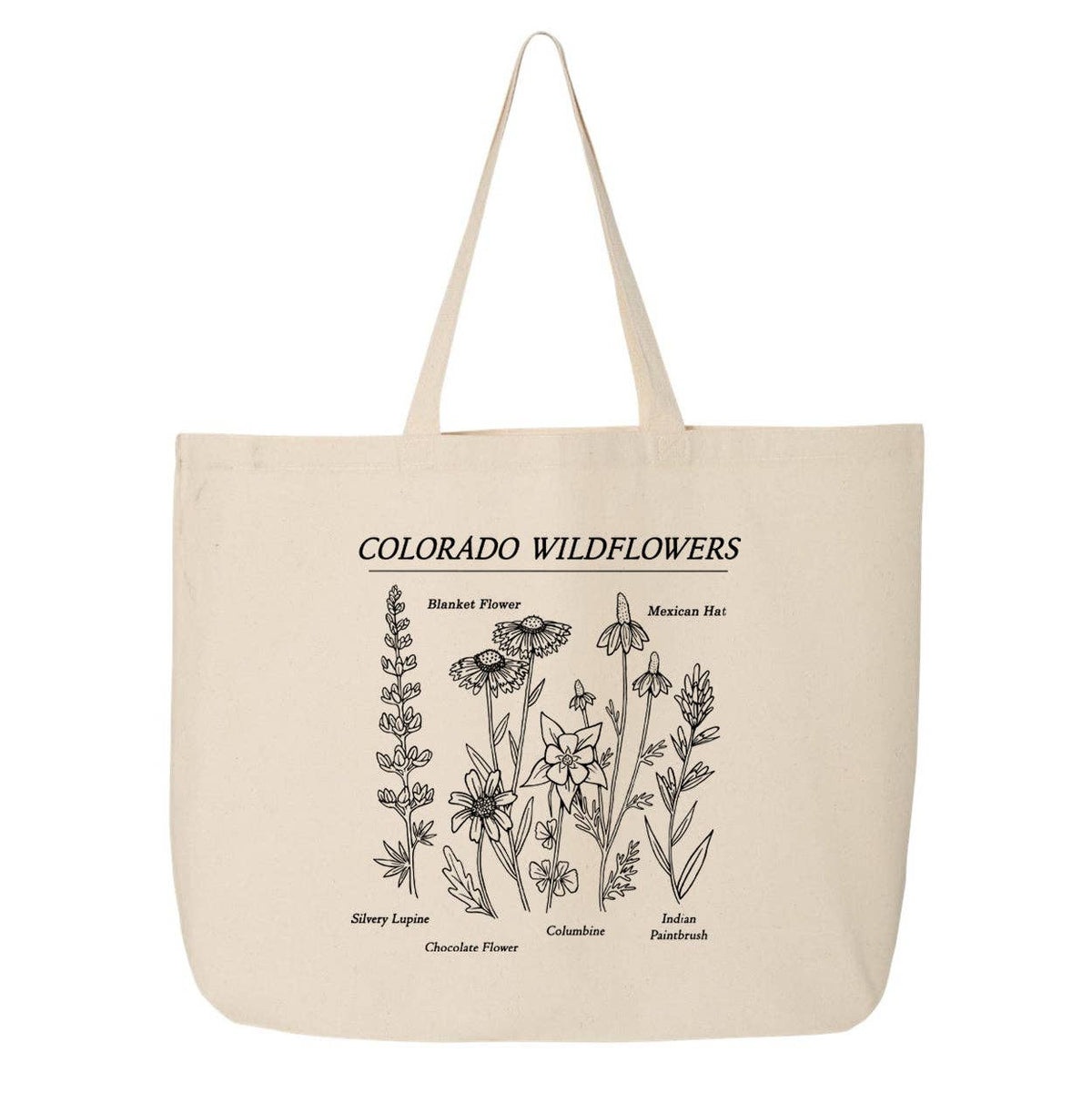 Colorado Wildflowers Tote Bag: Standard