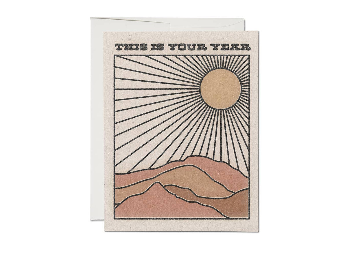 Your Year congratulations greeting card - KMJ Red Cap Cards Card