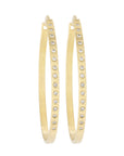 Fav Gold Hoops - 18ky Gold + VS Diamonds