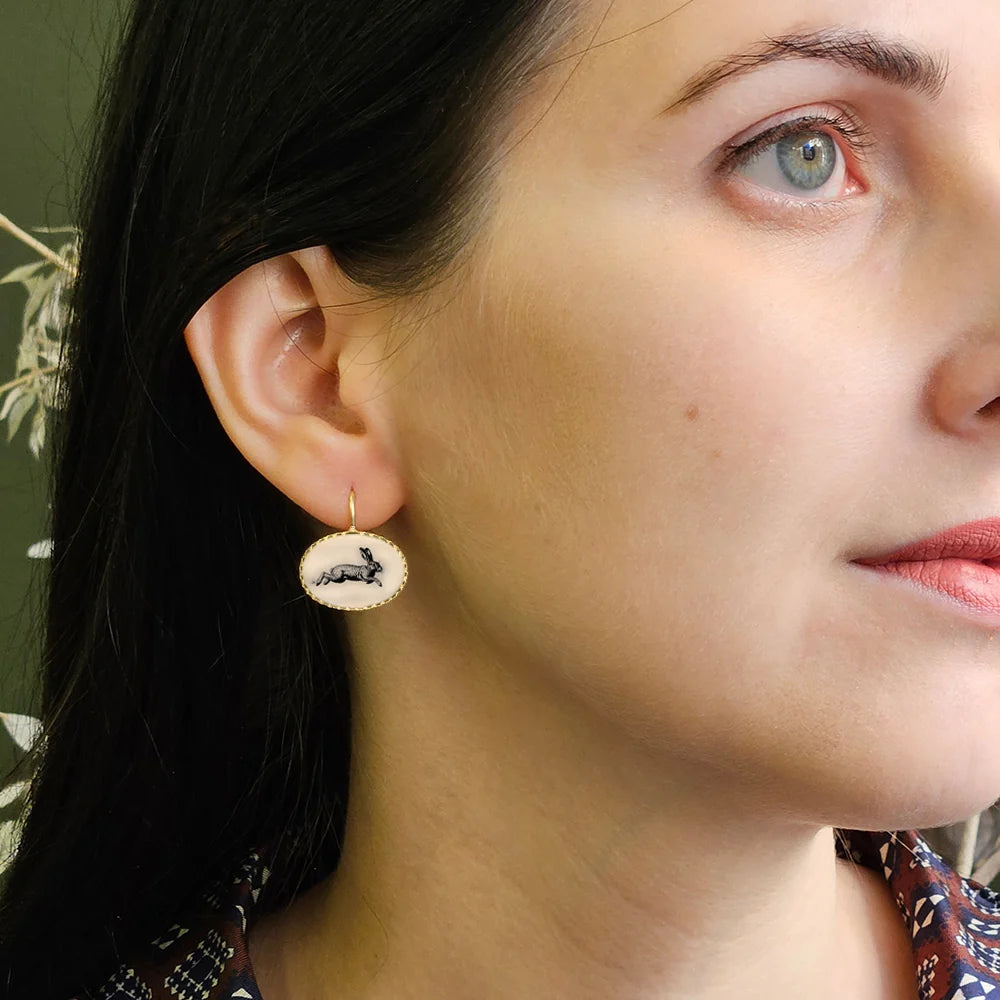 The Maxi Victoria Earhangers - Rabbit &amp; Fox