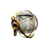 Black Tourmaline in Quartz Orb - 18k Gold - KMJ Hilary Finck Jewelry - Necklace