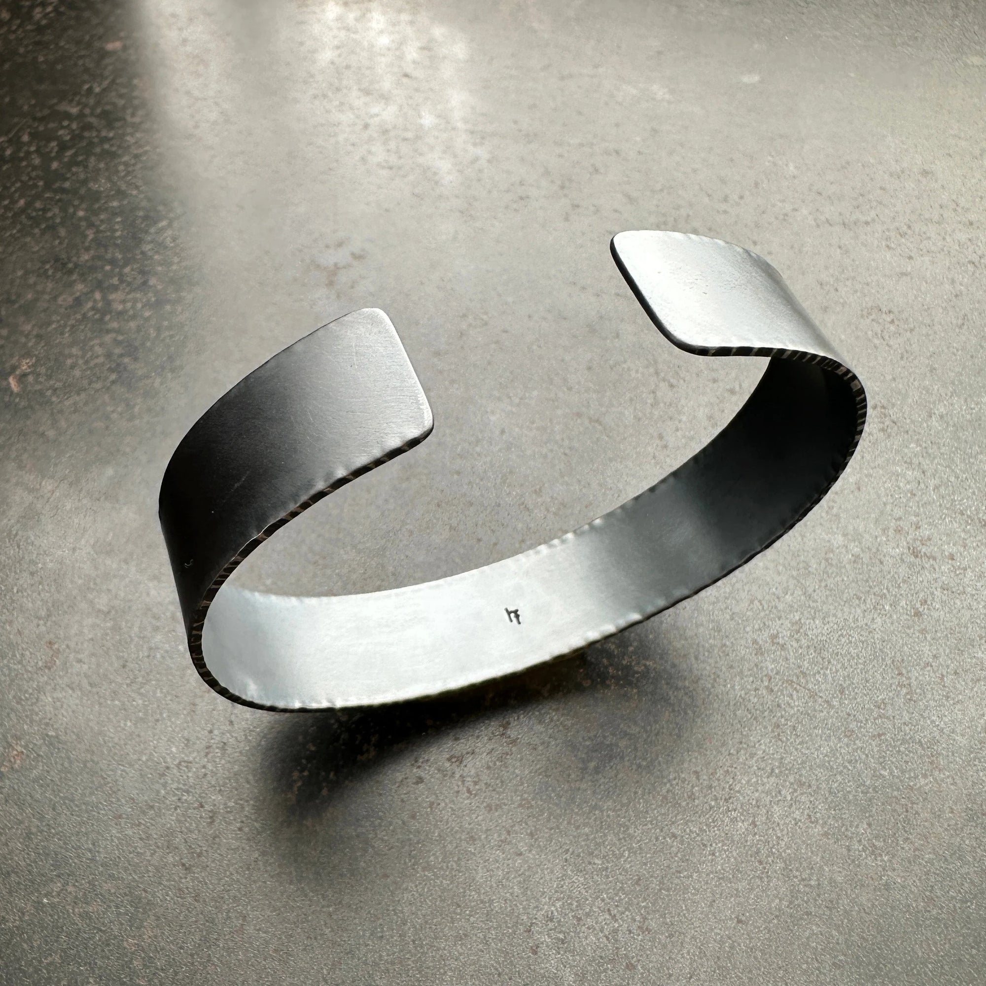 Captured Boulder Opal Cuff - Oxidized Sterling Silver + 18k Gold