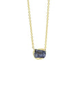 Bud Pendant - 14k Gold + Tanzanite