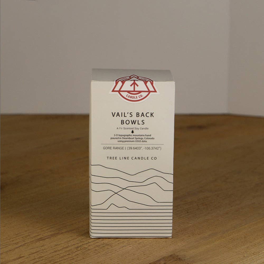 Vail’s Back Bowls Candle | Colorado Mountain Gift | Ski : Fir