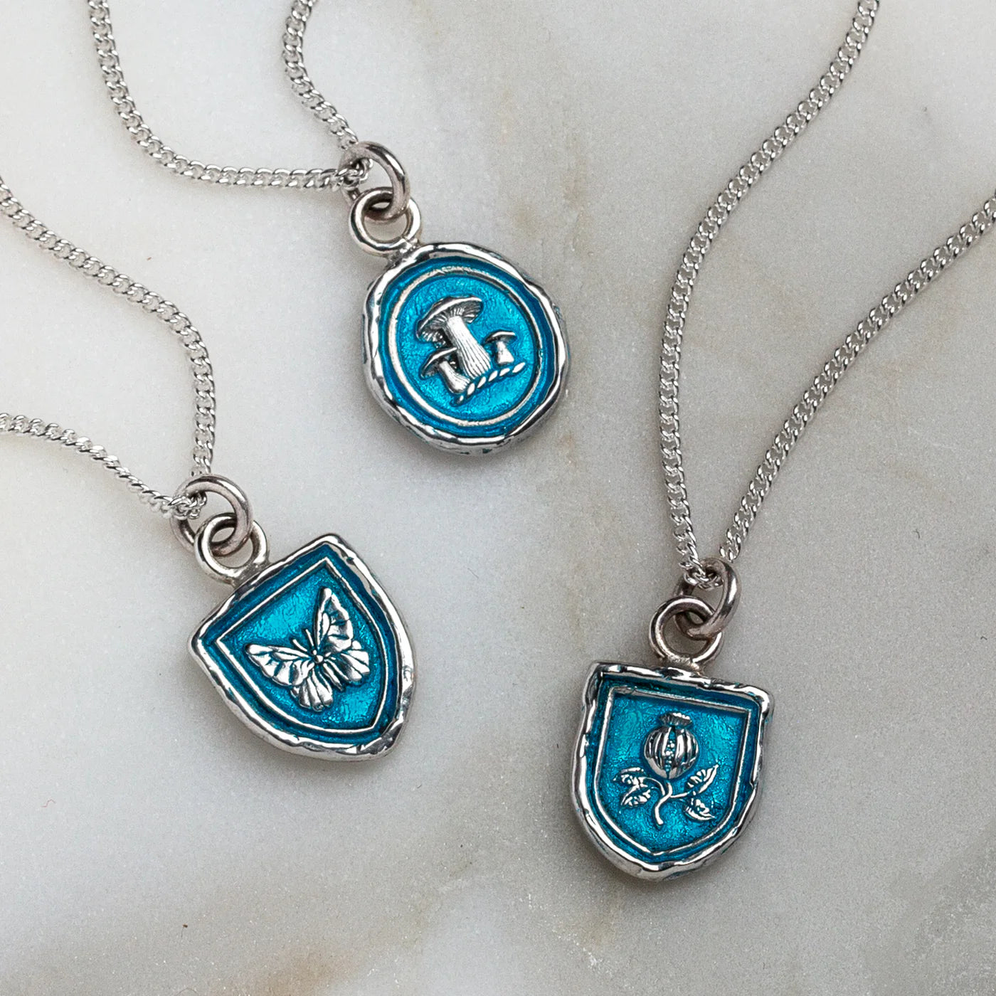 Loving Appreciation Talisman - Capri Blue + Bright Sterling Silver