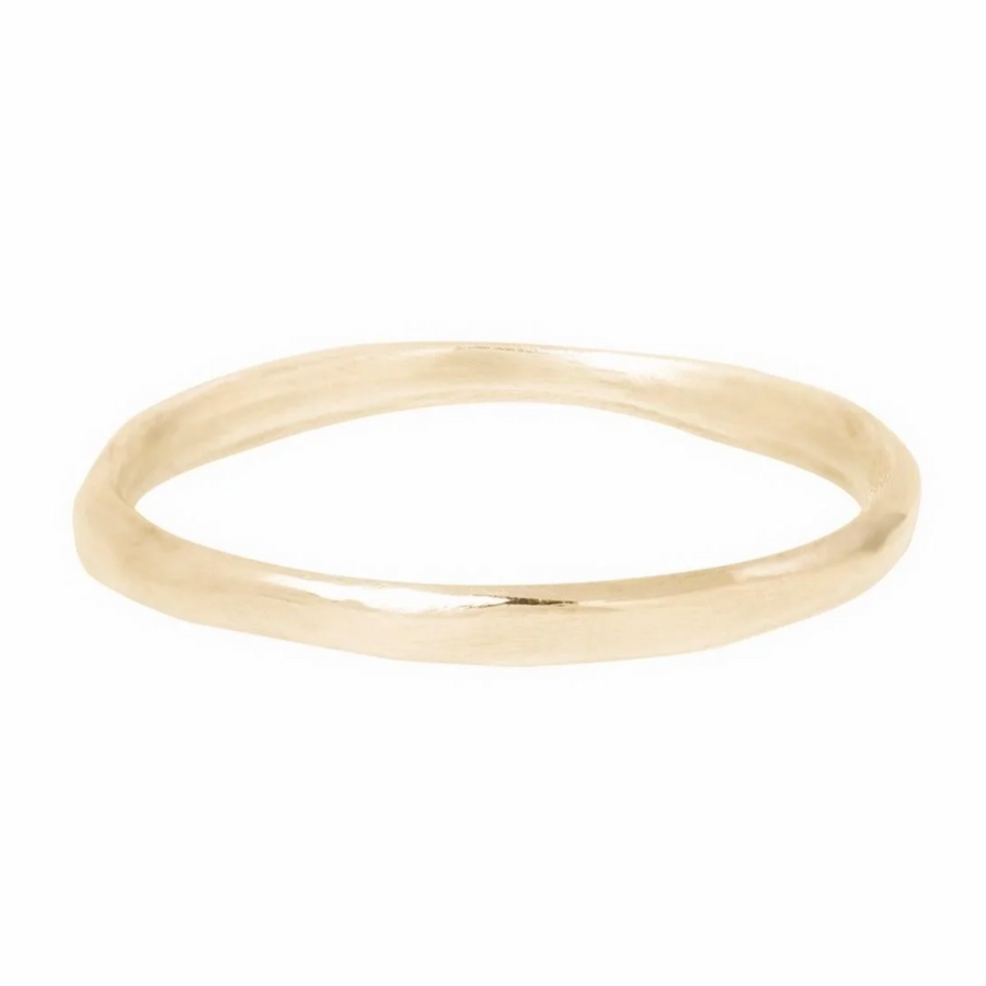 Smooth Stacker - 14k Gold