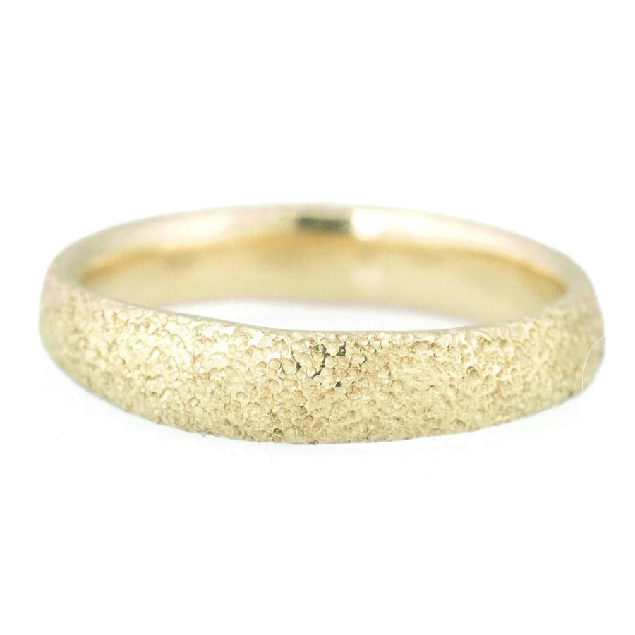 Textured Coyote Band - 14k Gold