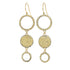 Dusted Orb Statement Earrings - 22k/14k + Oxidized Silver - KMJ Kate Maller Jewelry Jewelry - Earrings