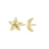 18k Golden Celestial Studs - 18k Gold - KMJ Kate Maller Jewelry Jewelry - Earrings
