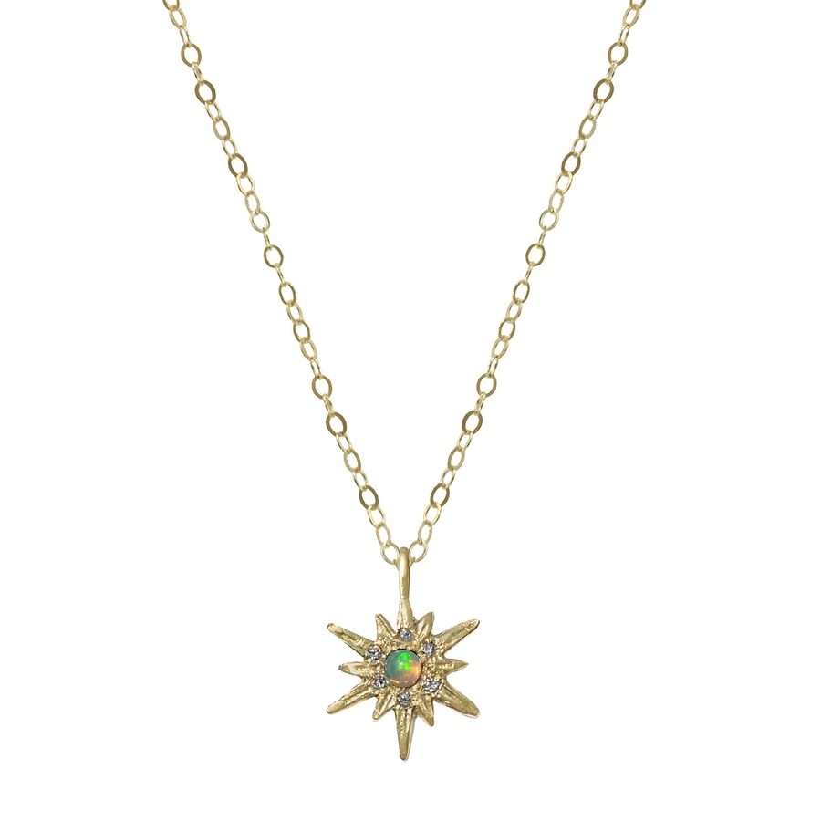 Opal Supernova Charm - 14k Gold + Opal