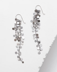 Long Coined Bright Earrings - Sterling Silver