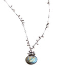 Swarm Necklace - Sterling Silver + Labradorite