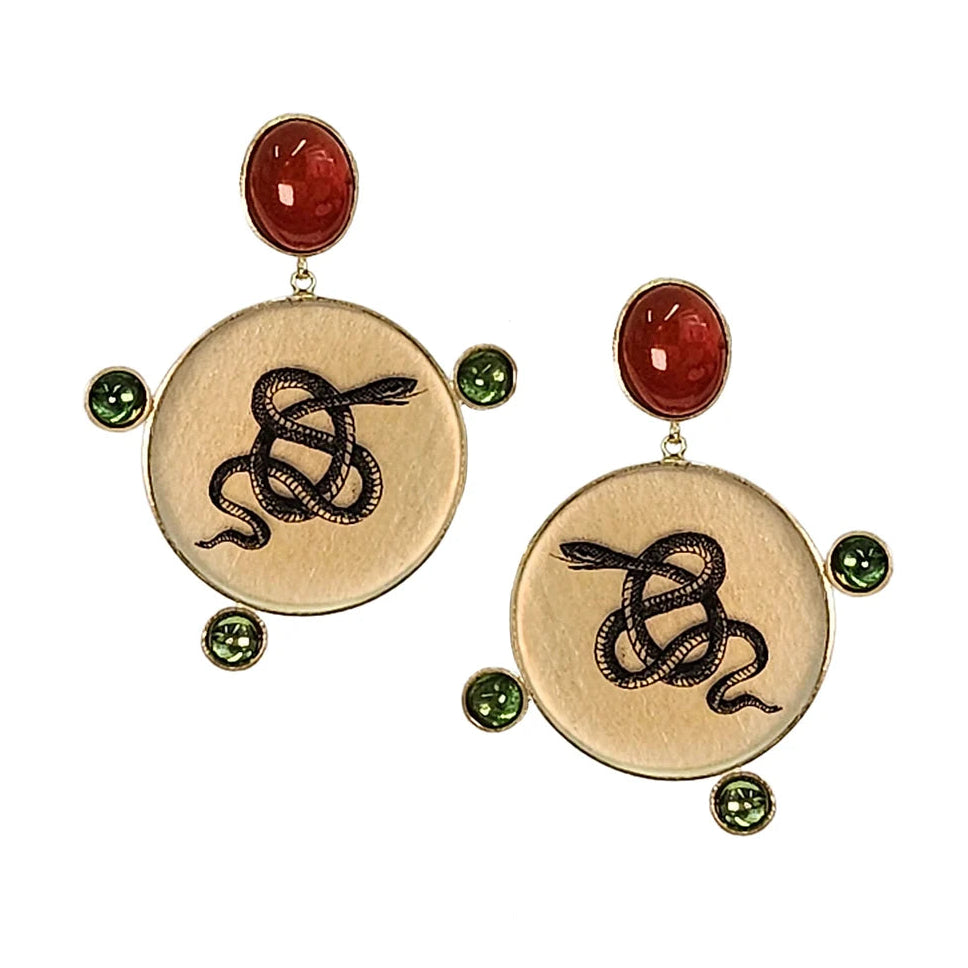 The Serpent Dot Earrings