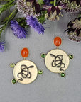 The Serpent Dot Earrings