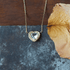 Heart of Gold Pendant - 14K Yellow Gold + White Sapphire - KMJ Emilie Shapiro Fine Jewelry - Necklaces