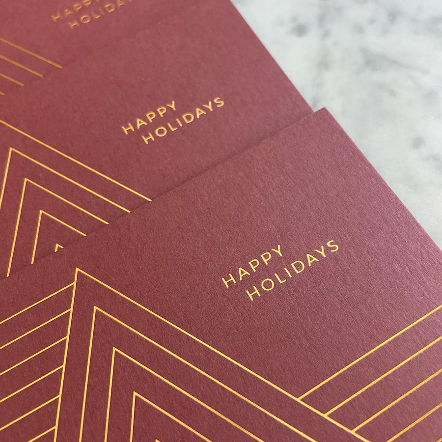 Abstract Happy Holidays Card