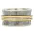Black + Gold Spinner Ring 18k/22k, Oxidized Silver - KMJ Kate Maller Jewelry Jewelry - Rings