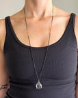 Black and Gold 3-way Chain - 18k Gold + Sterling Silver - KMJ Hilary Finck Jewelry - Necklace
