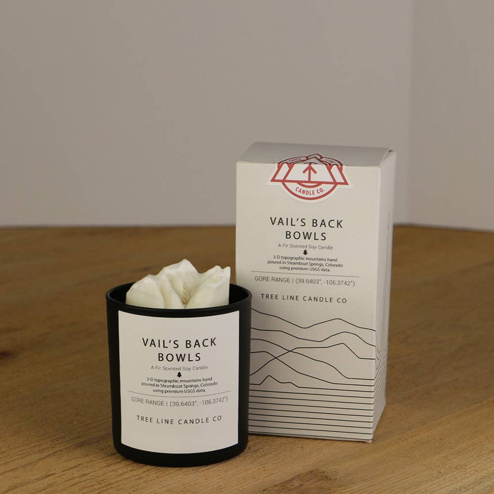Vail’s Back Bowls Candle | Colorado Mountain Gift | Ski : Fir