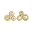 In Bloom Diamond Studs - 18k Gold, Oxidized Silver, Matte Plain Silver + Reclaimed Diamonds - KMJ Kate Maller Jewelry Jewelry - Earrings