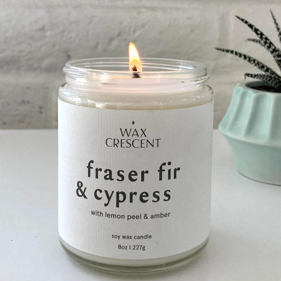 Fraser Fir + Cypress - 8oz Hand-Poured Soy Candle