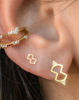 Double Ear Cuff  - 18k Gold + Diamonds