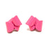 Small Asymmetrical Folded Studs - Pink - KMJ Ashley Buchanan Jewelry - Earrings