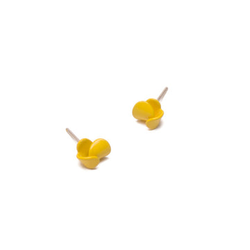 Small Folded Studs - Yellow
