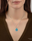 Free Spirited Talisman - Capri Blue + Bright Sterling Silver