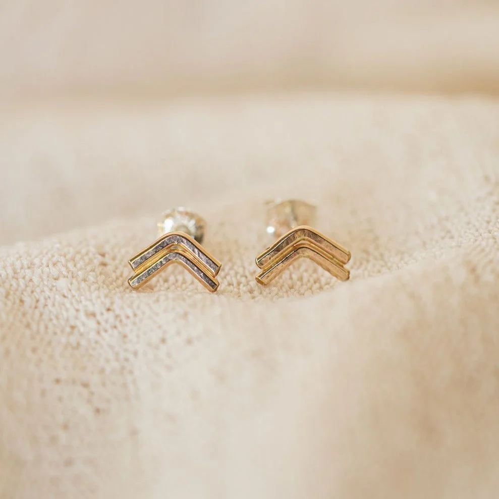 Crest Studs - Brass