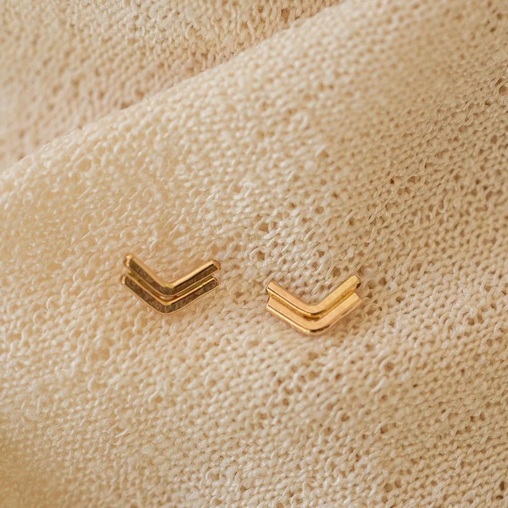 Crest Studs - Brass