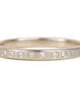 Everyday Diamond Band - 14kpw Gold + VS Diamonds