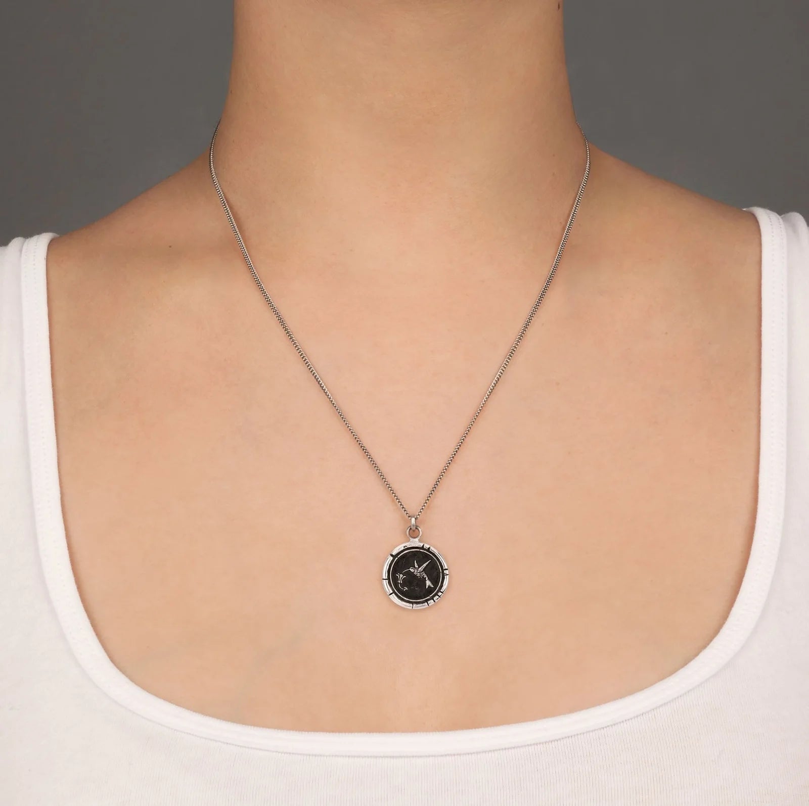 Hummingbird Talisman - Sterling Silver