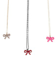 Iconic Bow Pendant - Pink