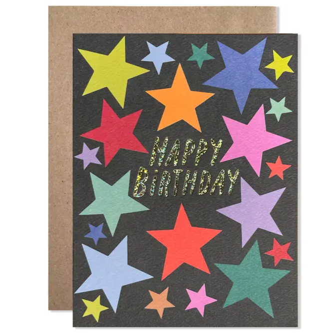 Happy Birthday Stars Card