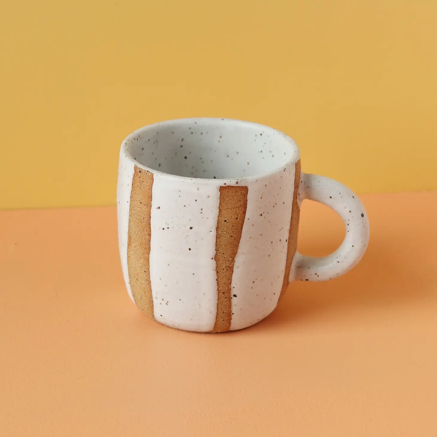 White Handmade Ceramic Coffee Mug - 10oz