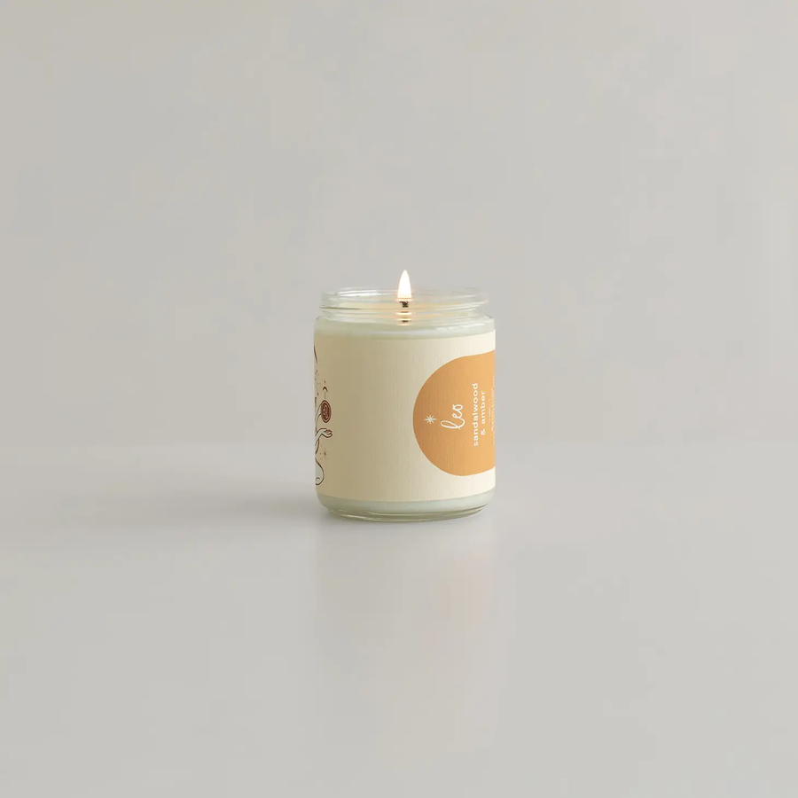 Leo Astrology Candle