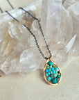 Turquoise Teardrop Necklace