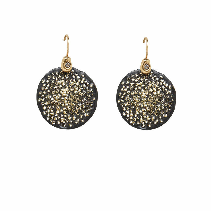 Black Pollen Bronze Earring