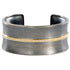 Twilight Cuff w/Rails - 18ky Gold, Oxidized Silver + VS Diamonds - KMJ Kate Maller Jewelry Jewelry - Bracelets