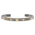 Sunnyside Textured Diamond Cuff - 18k Gold + Oxidized Silver - KMJ Kate Maller Jewelry Jewelry - Bracelets