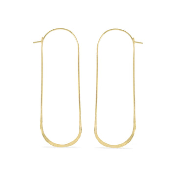 Xtra Tall Kairo Hoops - 14 k Gold-Fill
