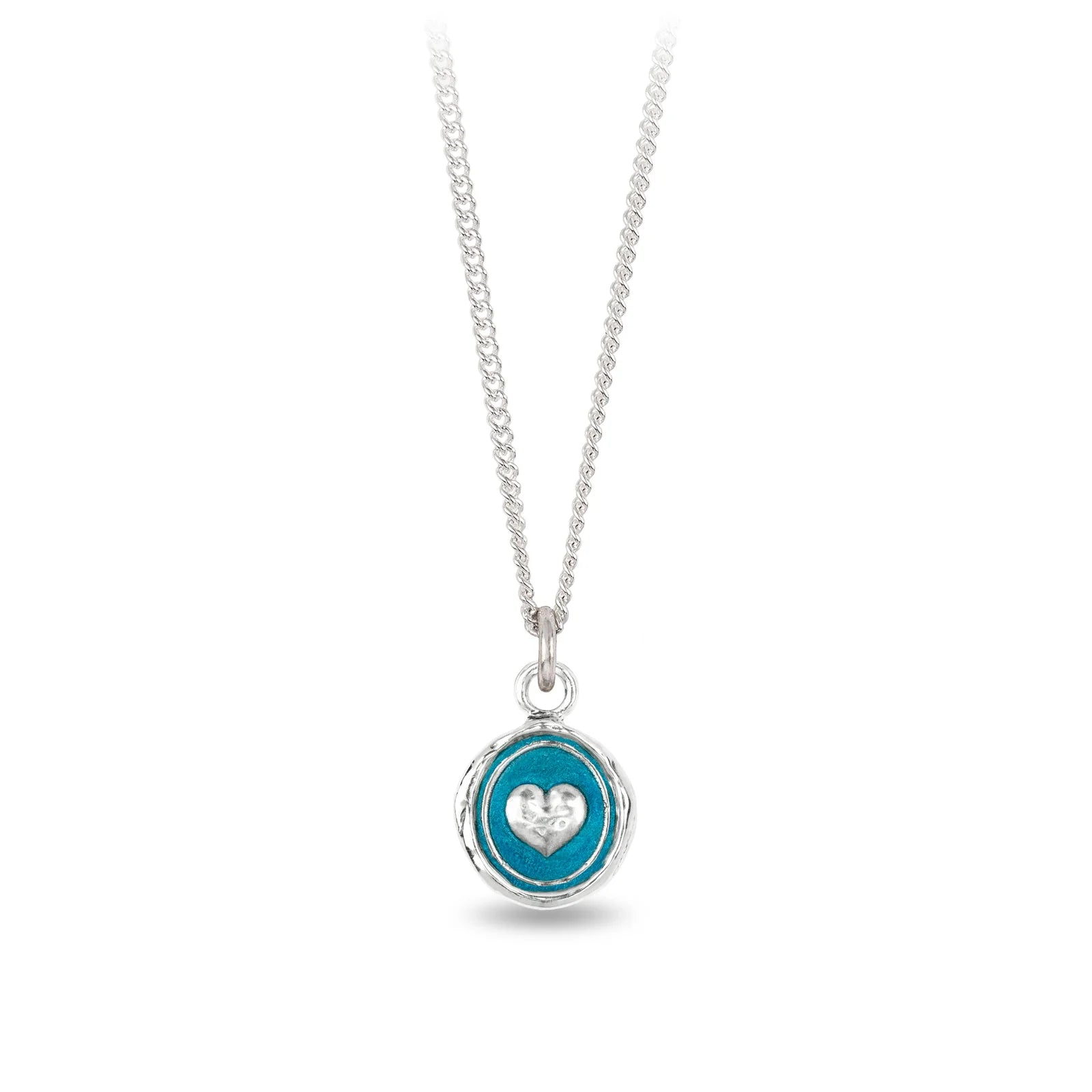 Loving Appreciation Talisman - Capri Blue + Bright Sterling Silver