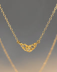 Lune 1 Necklace - 14k Gold + Daimonds