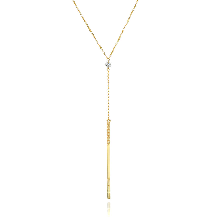 Pure Energy Lariat - 18k Gold + Diamond