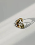 Morning Star Ring - Oxidized Brass + Sterling Silver
